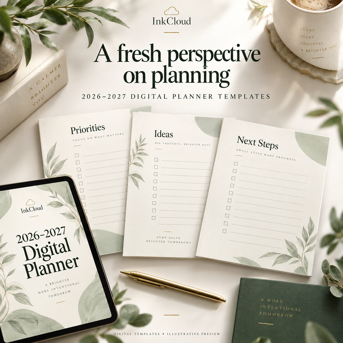 2026-2027 Digital Planner Collection - Canva Templates