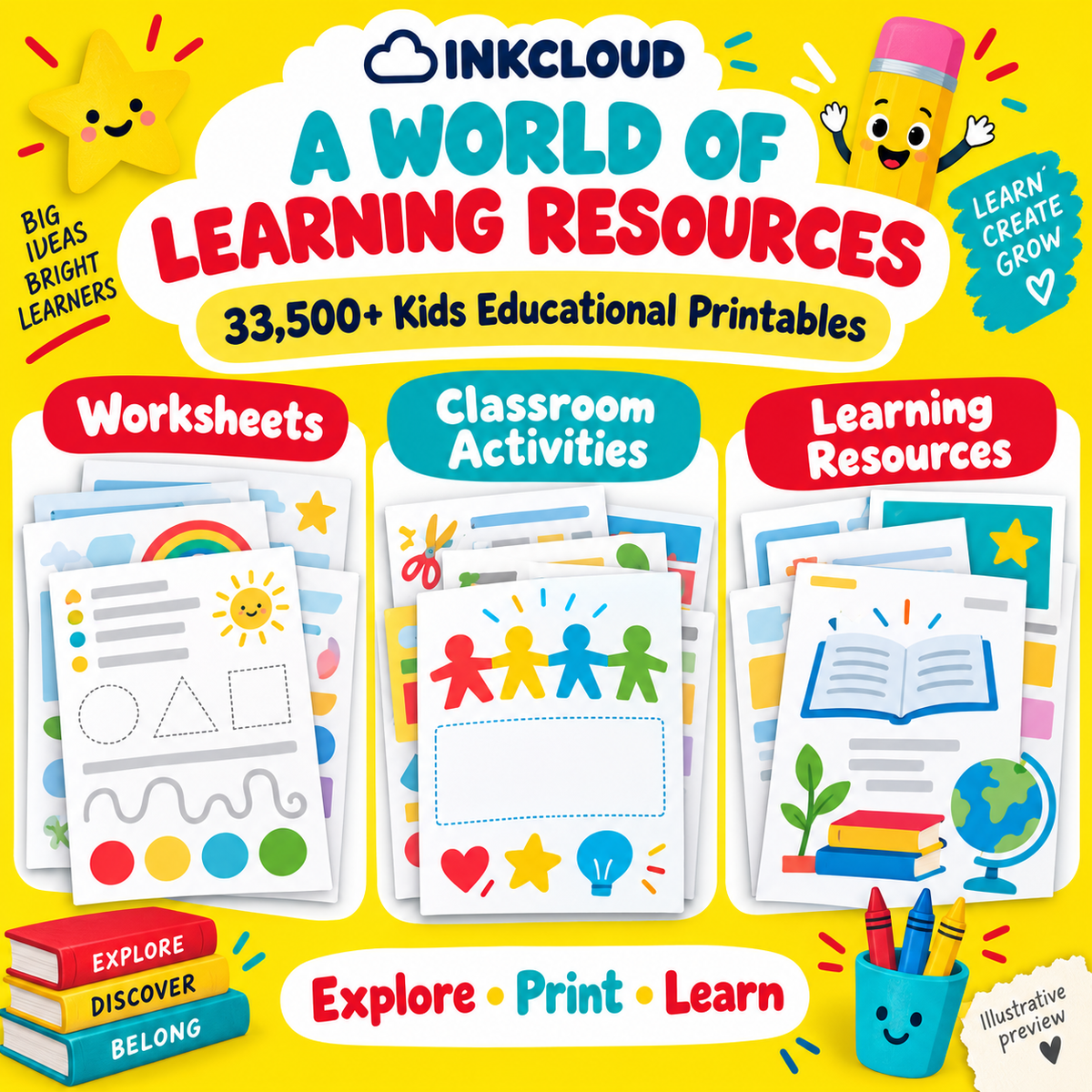 Kids Educational Printables - Worksheets & Activities
