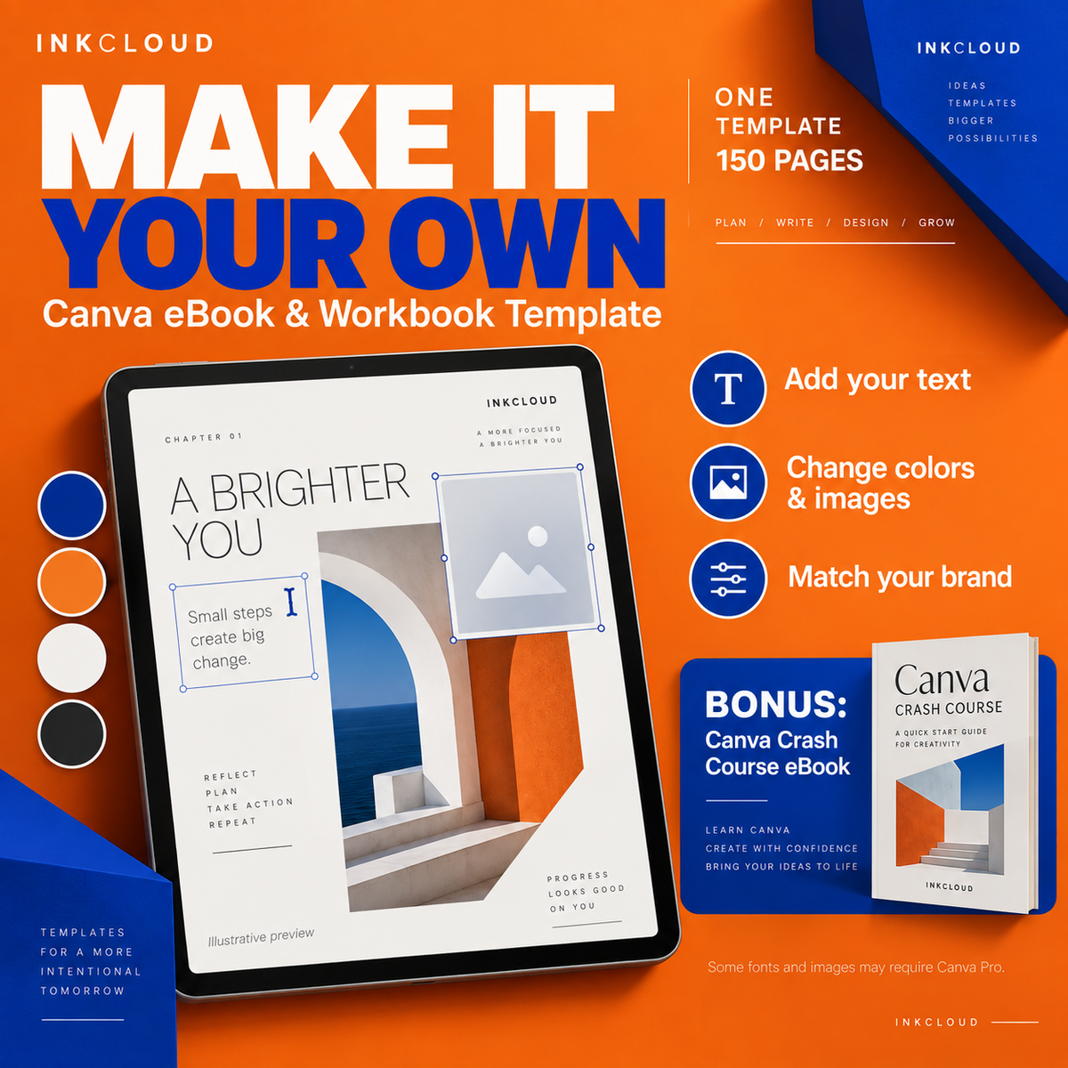150-Page Canva Ebook & Workbook Template