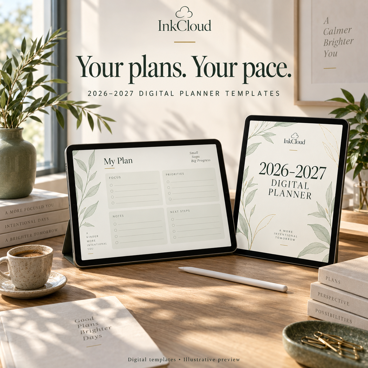 2026-2027 Digital Planner Collection - Canva Templates