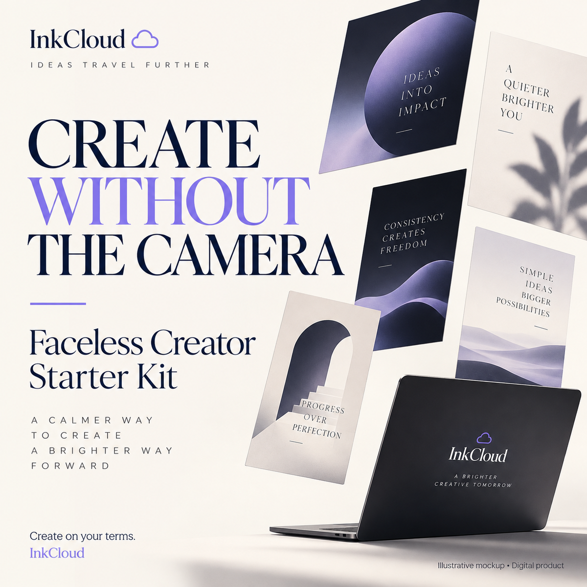 Faceless Creator Starter Kit – Canva Templates & Digital Products