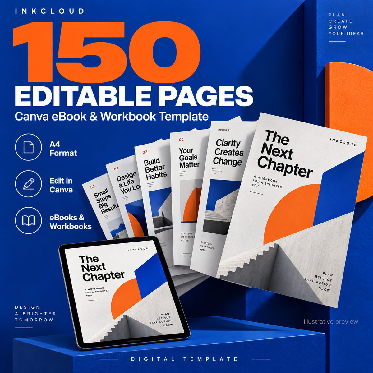 150-Page Canva Ebook & Workbook Template