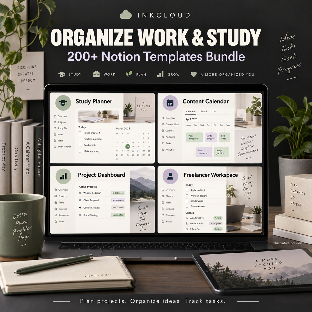 200+ Notion Templates - Life & Productivity Collection