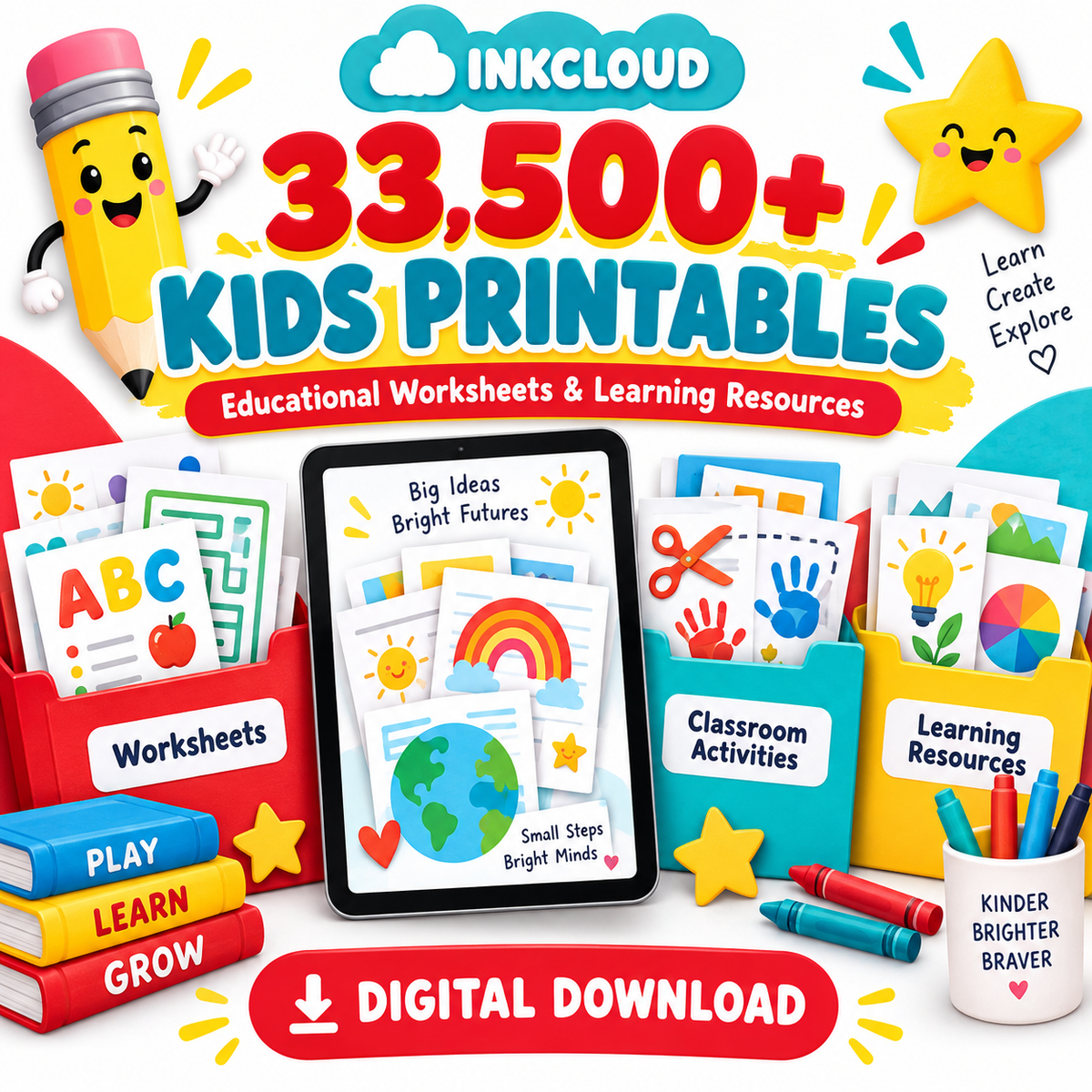 Kids Educational Printables - Worksheets & Activities